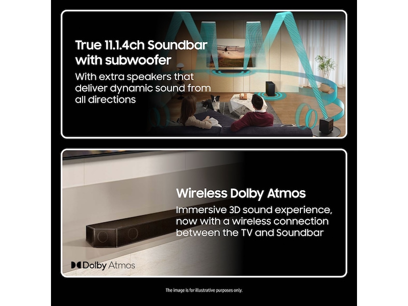 Samsung HW-Q995D soundbar med subwoofer (sort) Soundbars