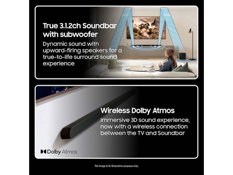 Samsung HW-S810D soundbar med subwoofer (sort) Soundbars