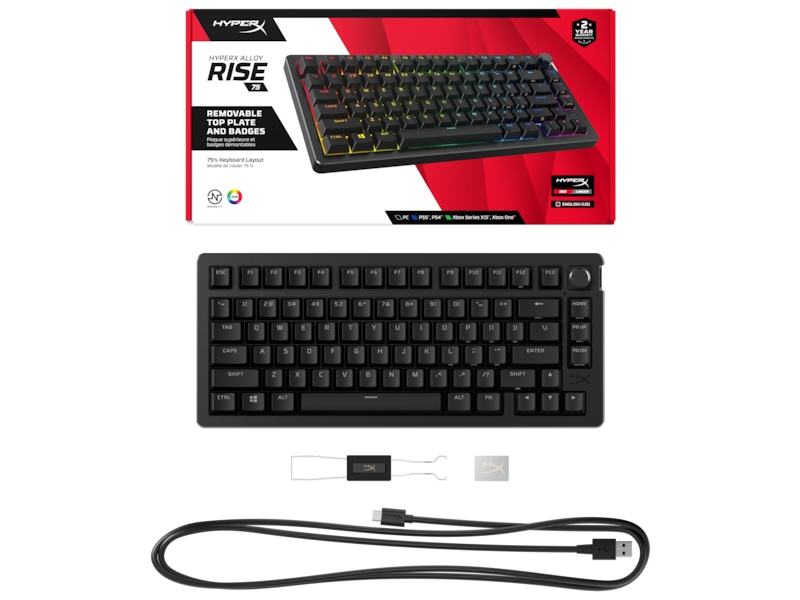 HyperX Alloy Rise 75 gamingtastatur (sort) Gamingkeyboard