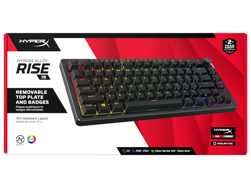 HyperX Alloy Rise 75 gamingtastatur (sort) Gamingkeyboard