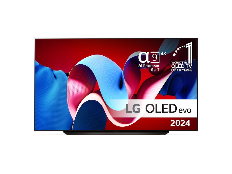 LG 83'' OLED evo C4 4K TV (2024) OLED83C44LA Over 80 tommer TV