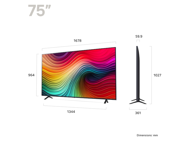 LG 65'' NANO 81 4K TV (2024) 65NANO81T6A 60 - 69 tommer TV