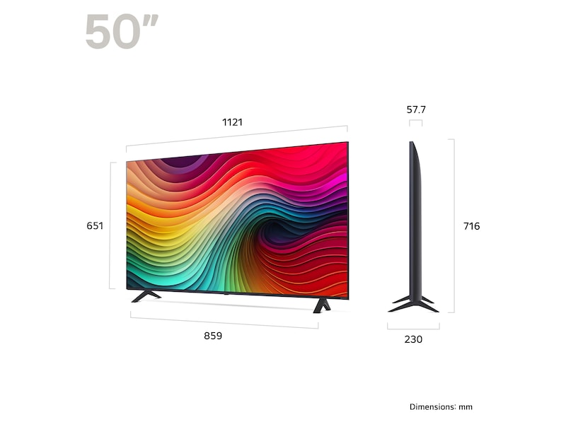 LG 50'' NANO 81 4K TV (2024) 50NANO81T6A 50 - 59 tommer TV