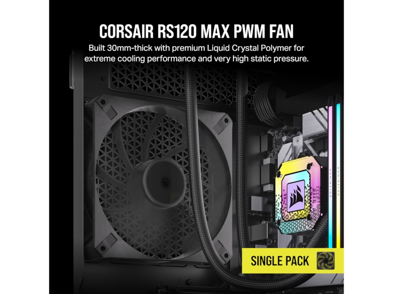 Corsair RS120 MAX PWM Thick Ventilator Blæsere