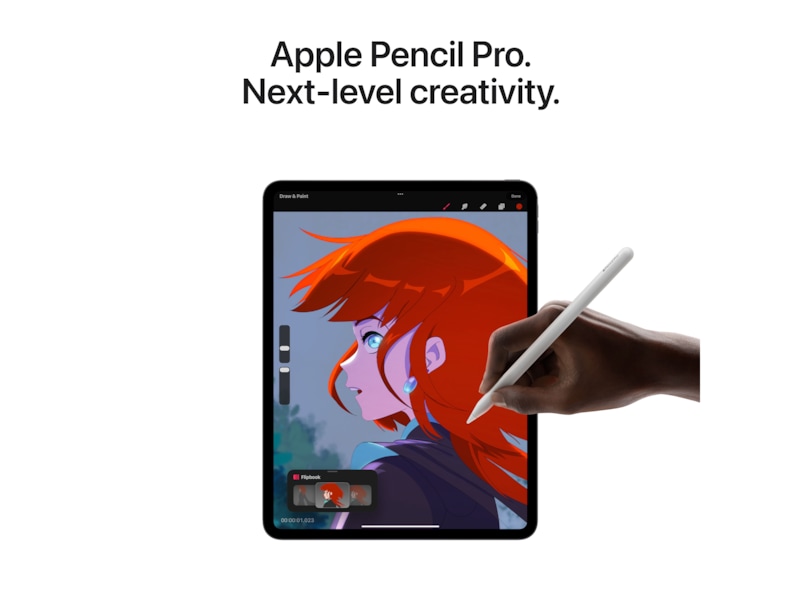 iPad Pro 13" (2024) 512GB 5G (sølv) Tablets