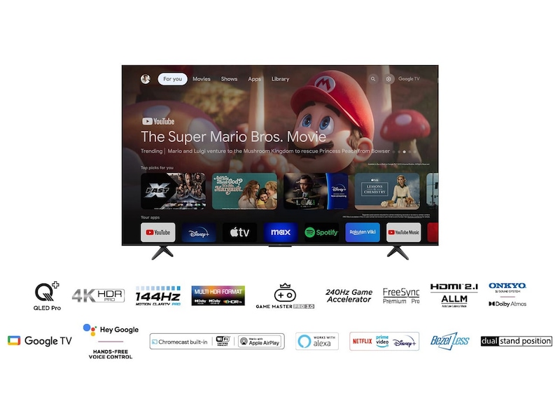 TCL 85" 85T8B QLED Pro 4K Google TV TV