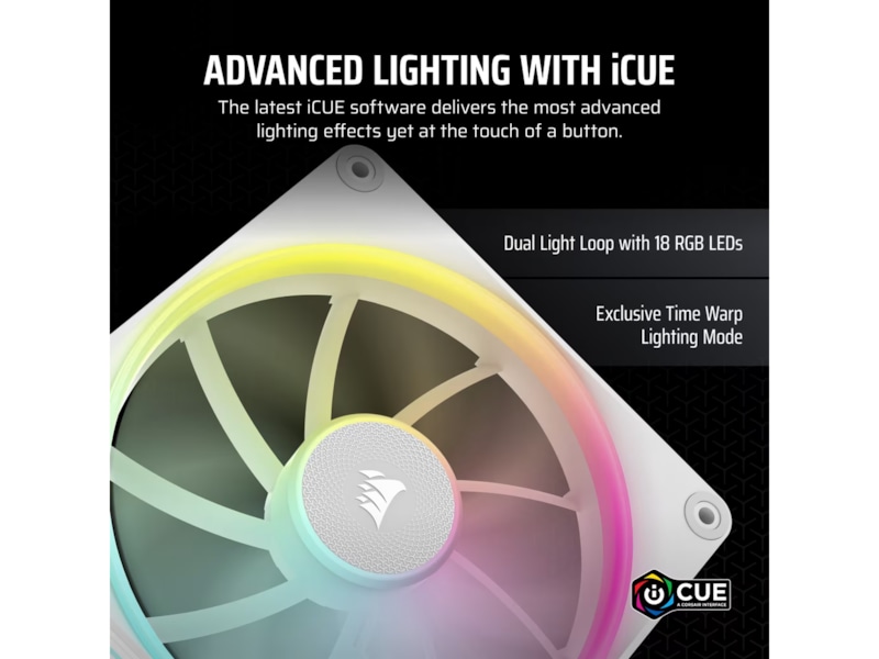 Corsair iCUE Link LX140 RGB Ventilator 2pk (hvidt) Blæsere