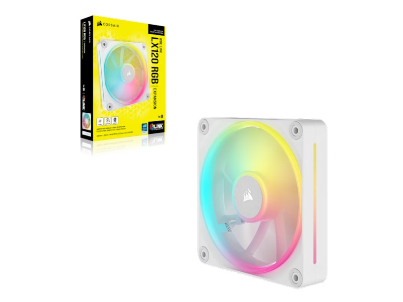 Corsair iCue Link LX120 RGB Ventilator (hvidt) Blæsere