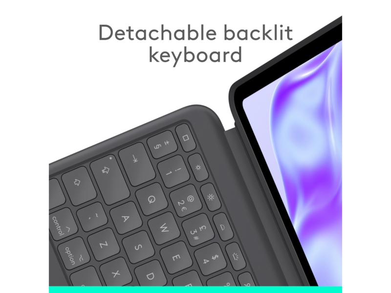 Logitech iPad Pro 13" Combo Touch tastaturcover (grafitt) Cover til tablet