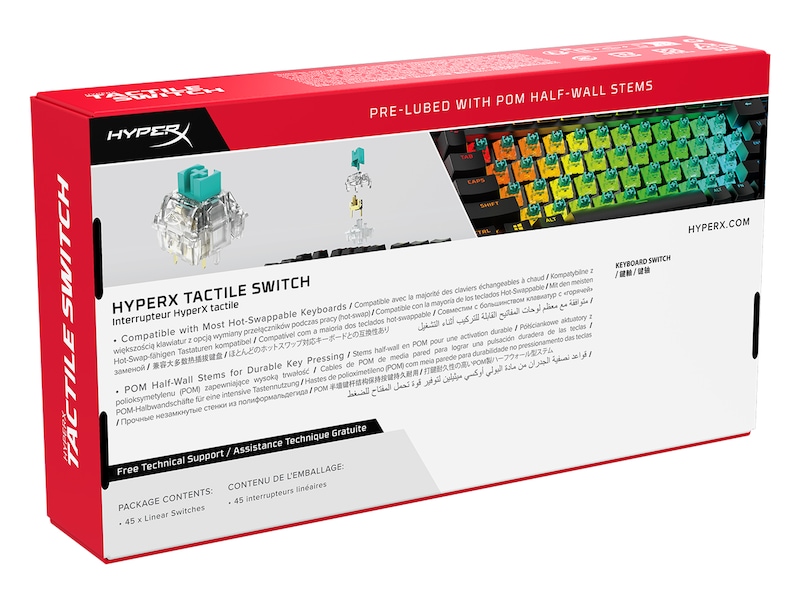 HyperX Tactile Switch Tilbehør til gaming tastatur og mus