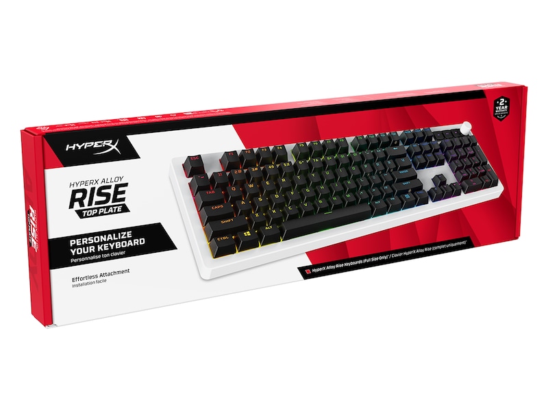 HyperX Top Plates Alloy Rise White Tilbehør til gaming tastatur og mus