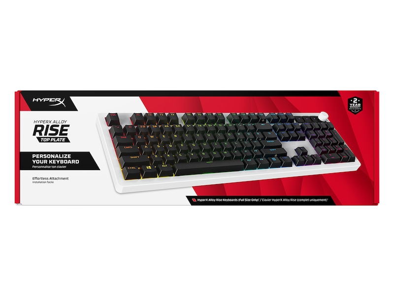 HyperX Top Plates Alloy Rise White Tilbehør til gaming tastatur og mus