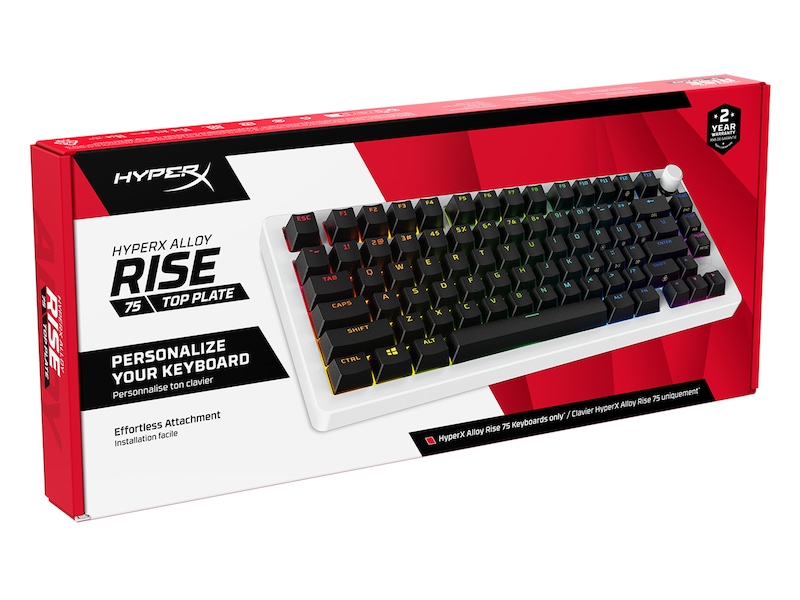 HyperX Top Plates Alloy Rise 75 White Tilbehør til gaming tastatur og mus