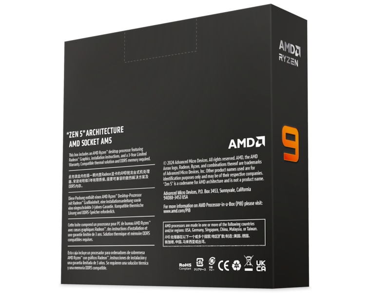 AMD Ryzen 9 9950X CPU Processorer