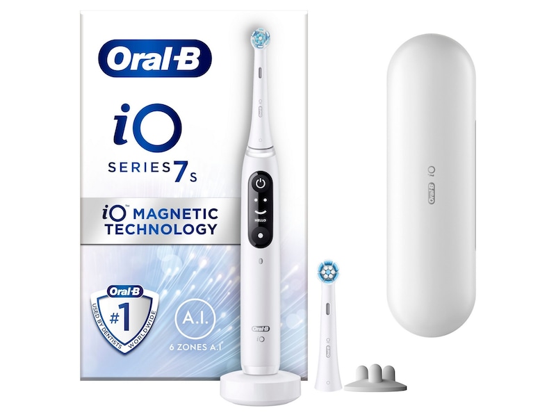 Oral-B iO 7 elektrisk tandbørste (hvid) Elektriske tandbørster