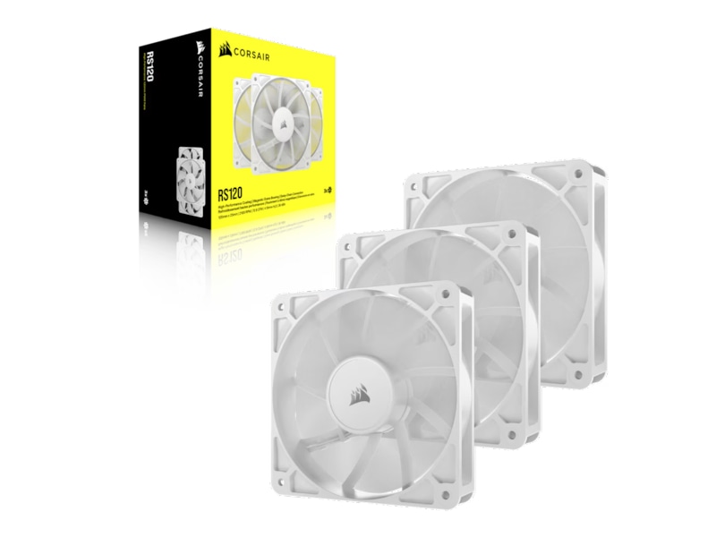 Corsair RS120 Ventilator 3pk (hvidt) Blæsere