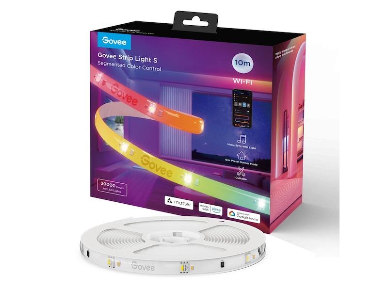 Govee RGBIC LED Lightstrip - 10 meter Led strips & underholdning