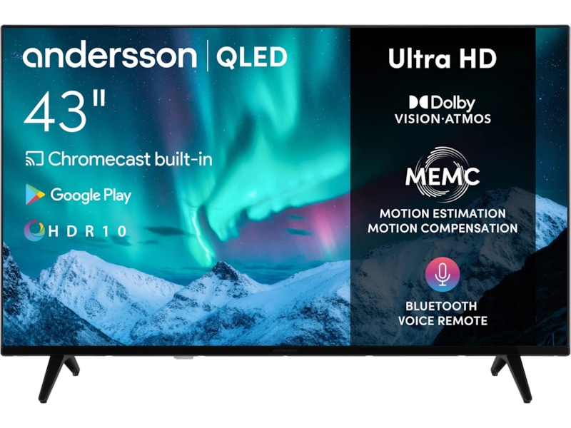 Andersson 43" 4K QLED-TV QLED4350UHD 20 - 49 tommer TV