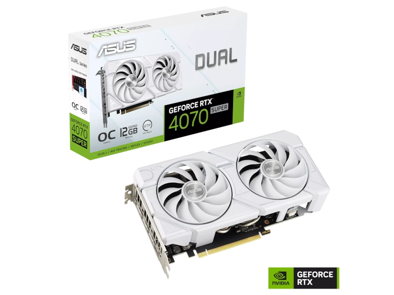 ASUS Dual GeForce RTX 4070 SUPER EVO OC (hvidt) Grafikkort