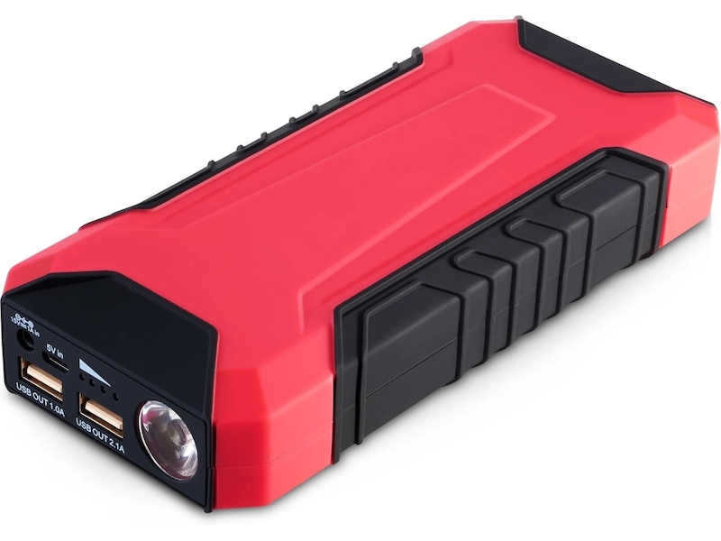 Andersson Powerbank + Jumpstarter 8000 mAh (rød) Powerbank