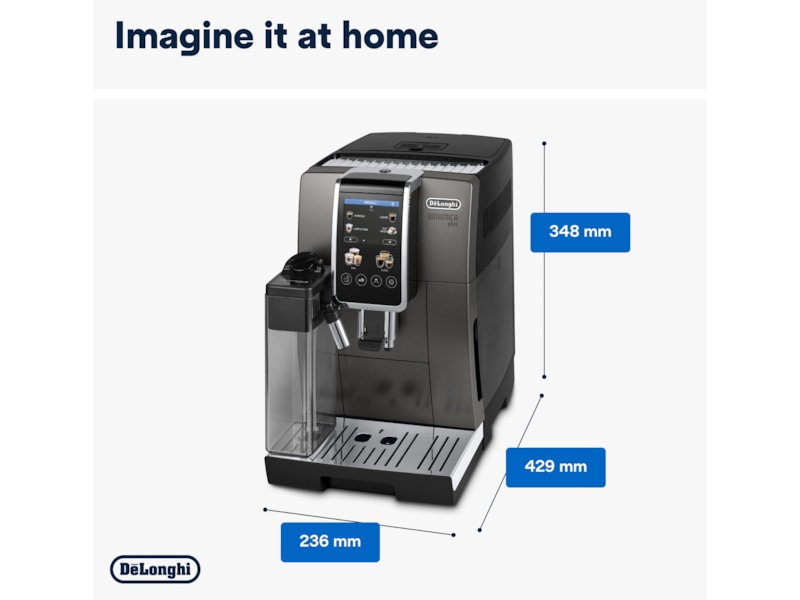 Delonghi Dinamica Plus ECAM380.95.TB Automatisk kaffemaskine Espressomaskiner