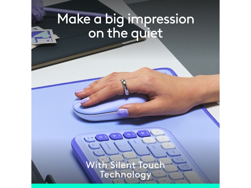 Logitech POP Icon trådløs mus (lilac) Mus