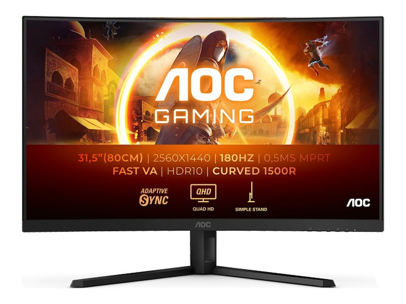 AOC 32" curved gamingskærm CQ32G4VE Gamingskærme