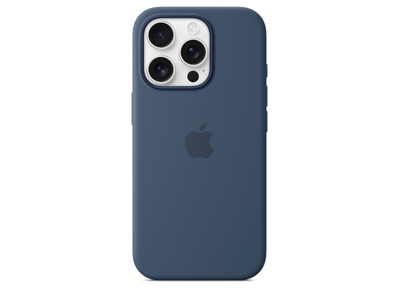 Apple iPhone 16 Pro Silikonecover (denim blå) Mobilcover