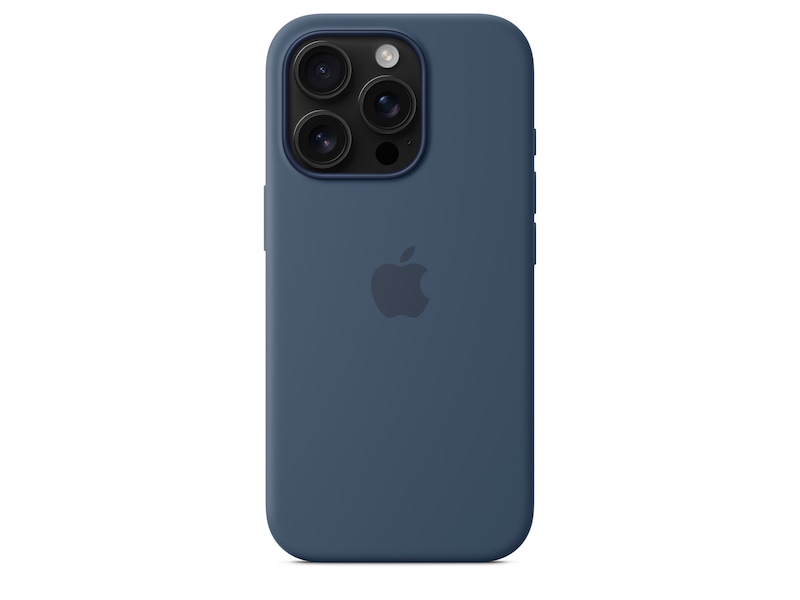 Apple iPhone 16 Pro Silikonecover (denim blå) Mobilcover