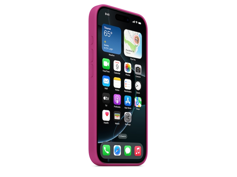 Apple iPhone 16 Pro Silikonecover (fuchsia) Mobilcover