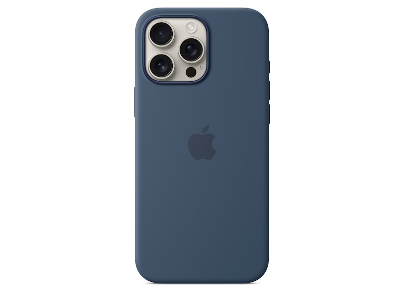 Apple iPhone 16 Pro Max Silikonecover (denim blå) Mobilcover