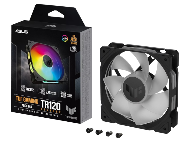 Asus TUF Gaming TR120 ARGB Reverse Ventilator (sort) Blæsere