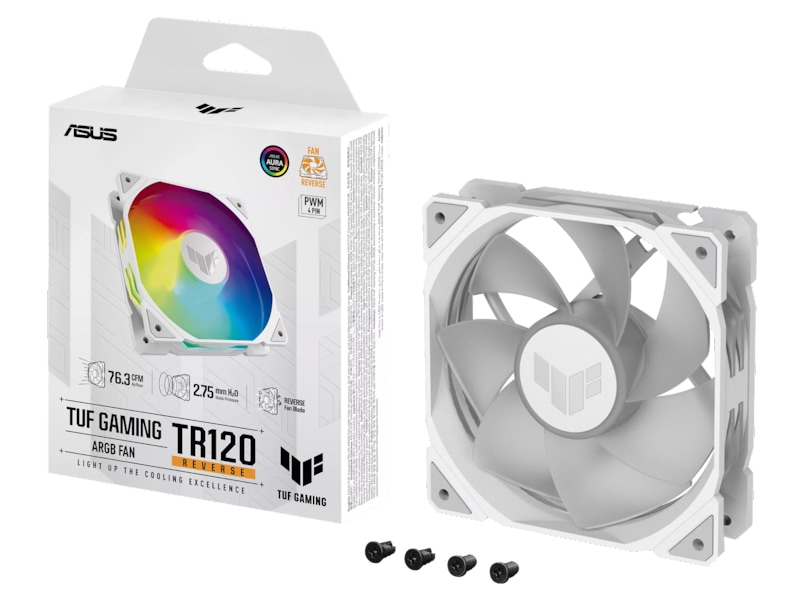 Asus TUF Gaming TR120 ARGB Reverse Ventilator (hvidt) Blæsere