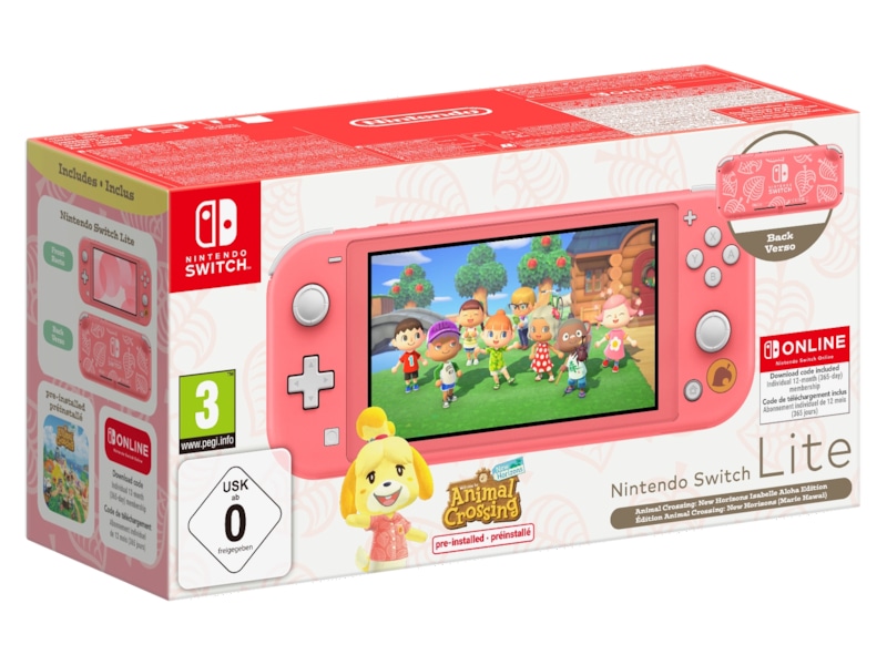 Nintendo Switch Lite Animal Crossing Isabelle Edition Nintendo