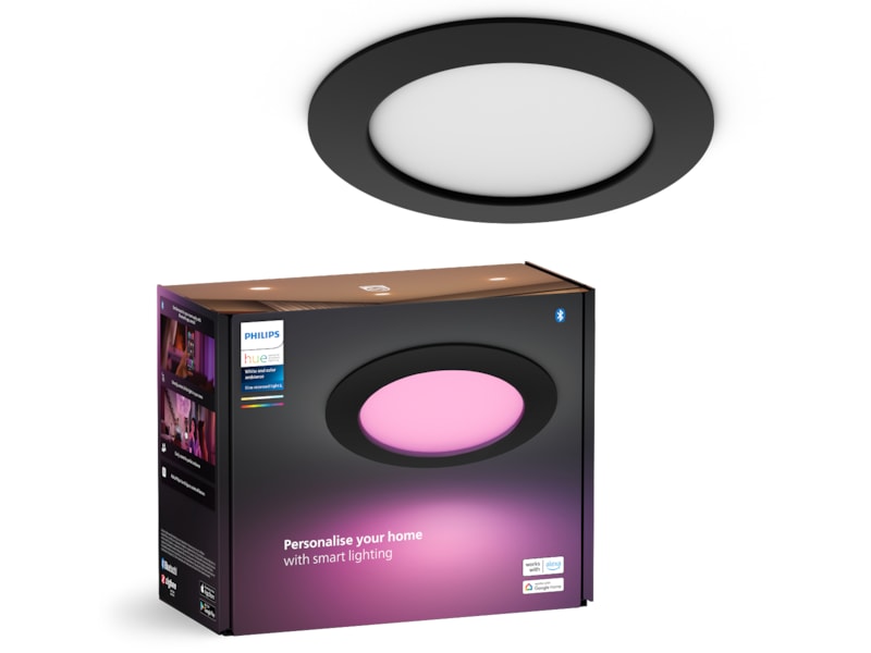 Philips Hue Slim indbygningsspot 170 mm (sort) Loftlampe