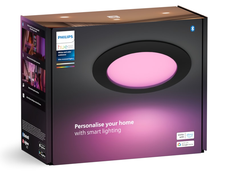 Philips Hue Slim indbygningsspot 170 mm (sort) Loftlampe