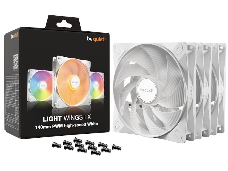 be quiet! LIGHT WINGS LX 140 PWM HS Ventilator 3pk (sort) Blæsere