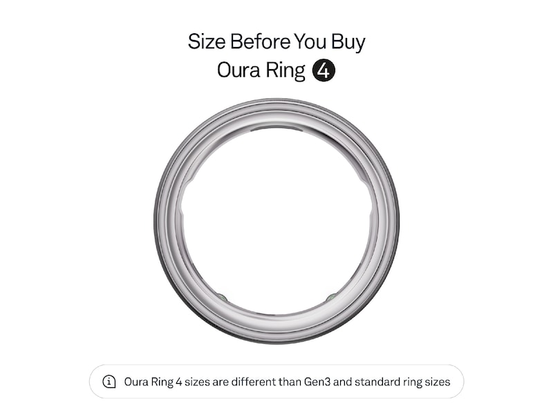 Oura Ring 4 Smart Ring str. 6 (børstet sølv) Smart ring