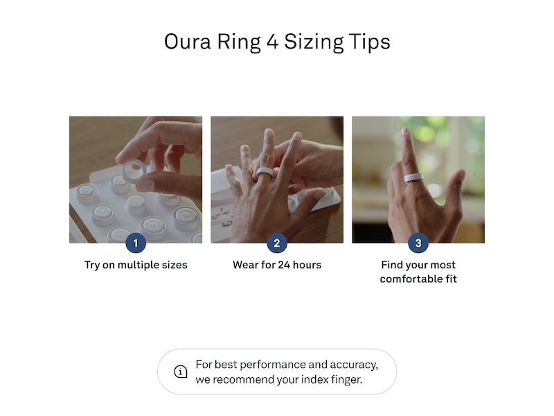 Oura Ring 4 Sizing Kit Smart ring