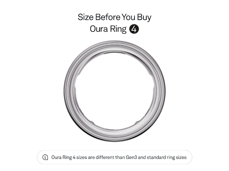 Oura Ring 4 Smart Ring str. 10 (sølv) Smart ring