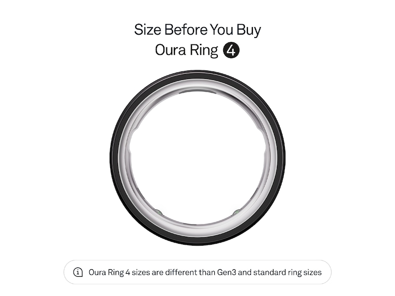 Oura Ring 4 Smart Ring str. 4 (sort) Smart ring