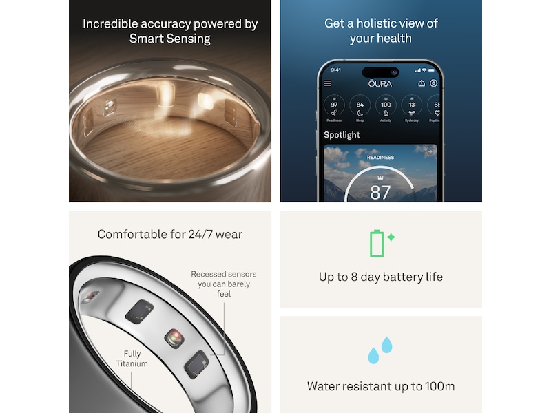 Oura Ring 4 Smart Ring str. 7 (stealth) Smart ring
