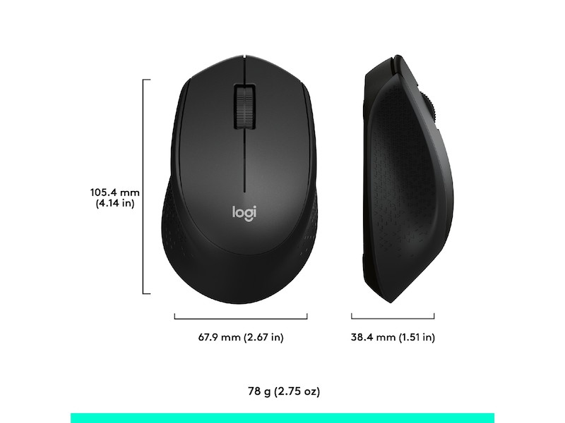 Logitech M330 Silent Plus trådløs Computermus (sort) Mus