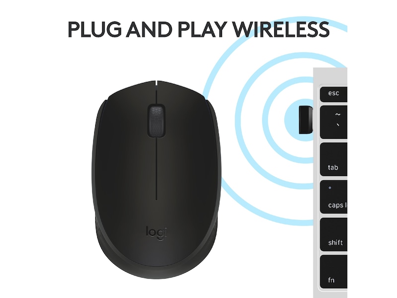 Logitech B170 Trådløs Mus Sort Mus