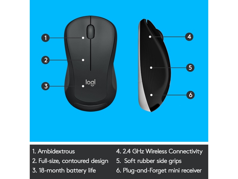 Logitech MK540 Advanced Combo Trådløs Mus & keyboards -kombinasjonspakker