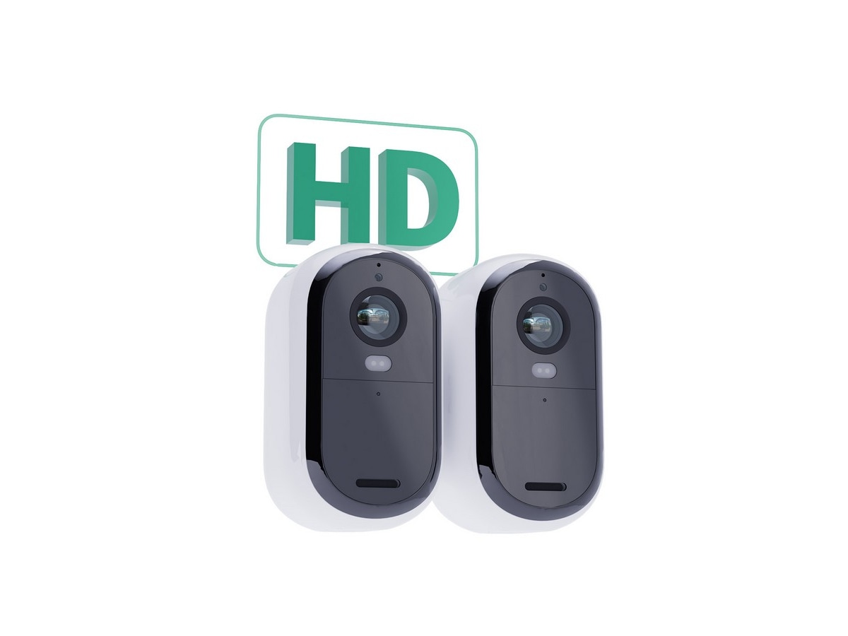 Arlo Essential 2 FHD overvåkningskamera (hvit) 2pk Overvågningskameraer