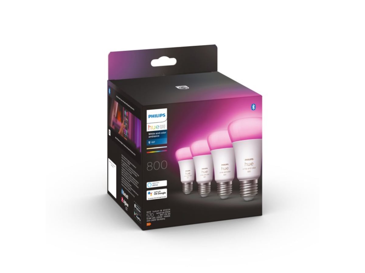 Philips Hue WCA pærer 6,5 W A60 E27 4 stk LED-pærer & elpærer