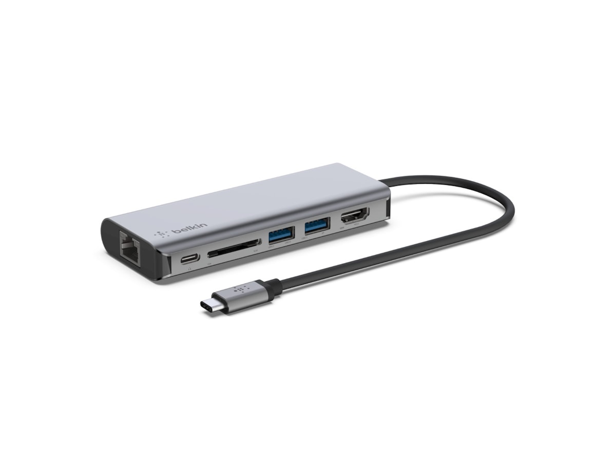 Belkin 6-i-1 Connect Multiport Docking Dockingstation og USB-hub