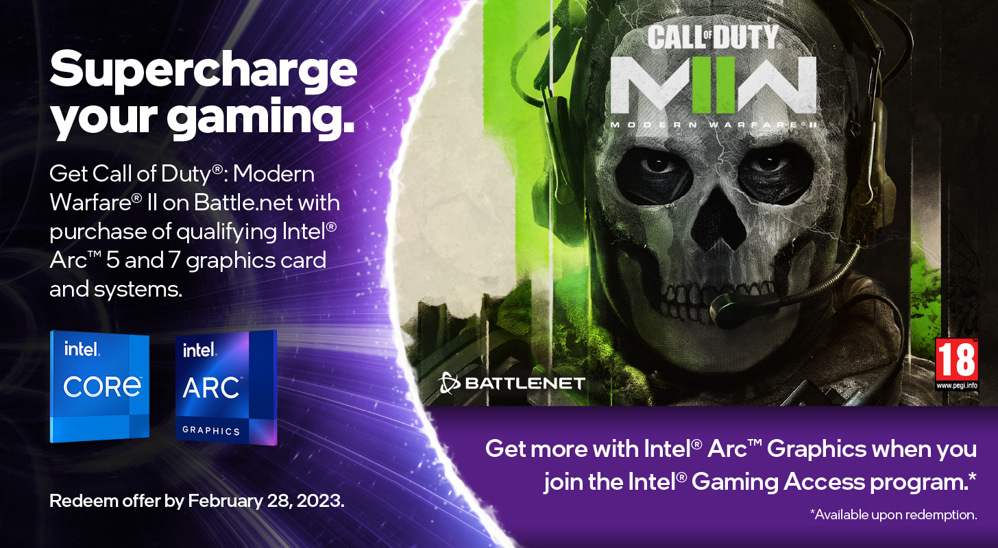 Intel Arc Modern Warfare 2 bundle