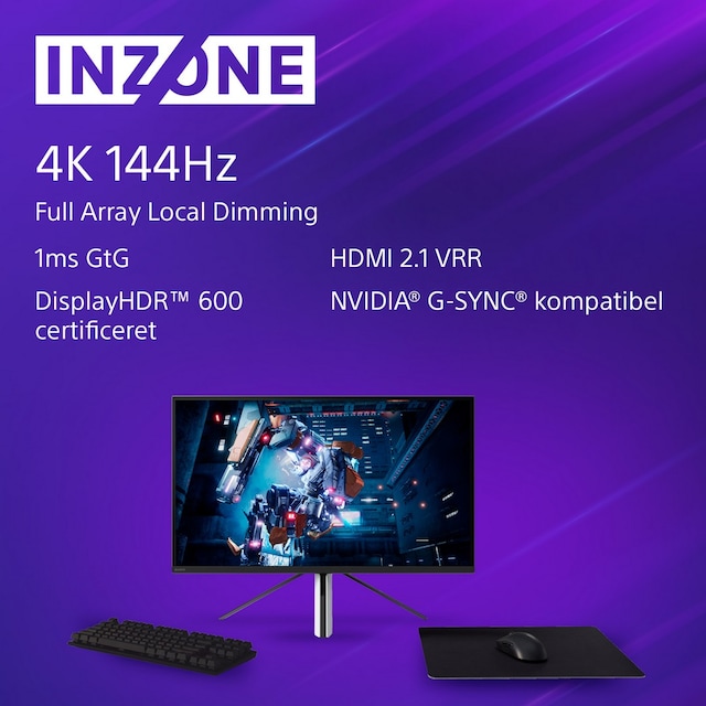 Sony 27" 4K gamingskærm 27M90